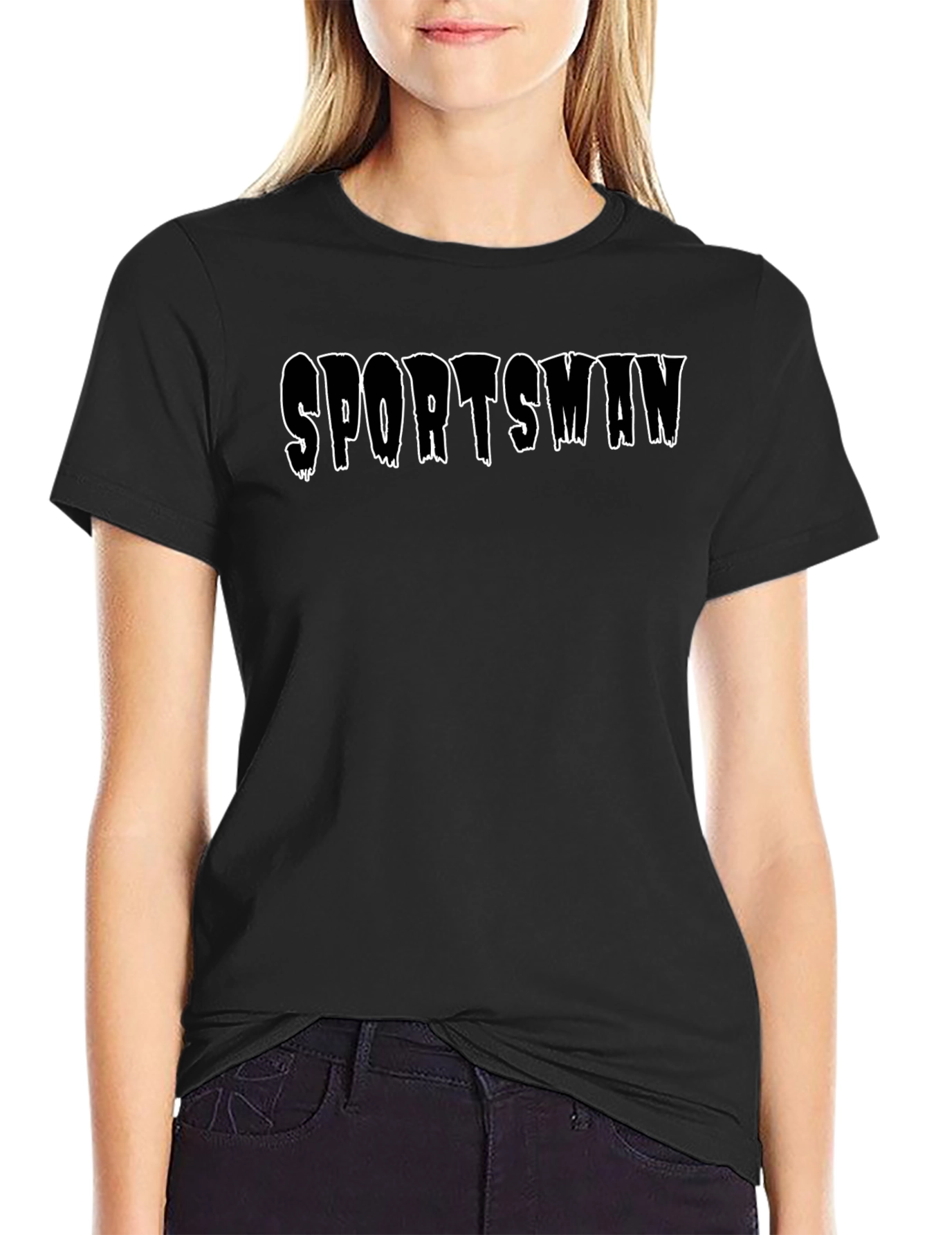 Sportsman Graphic Black T-Shirt