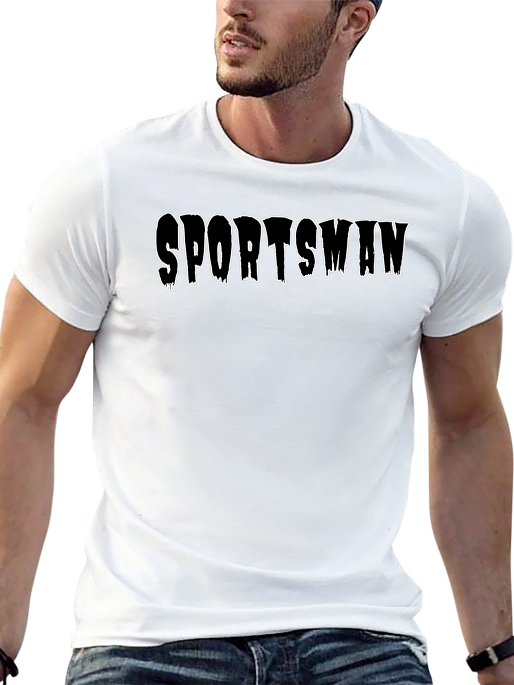 Sportsman Graphic Black T-Shirt