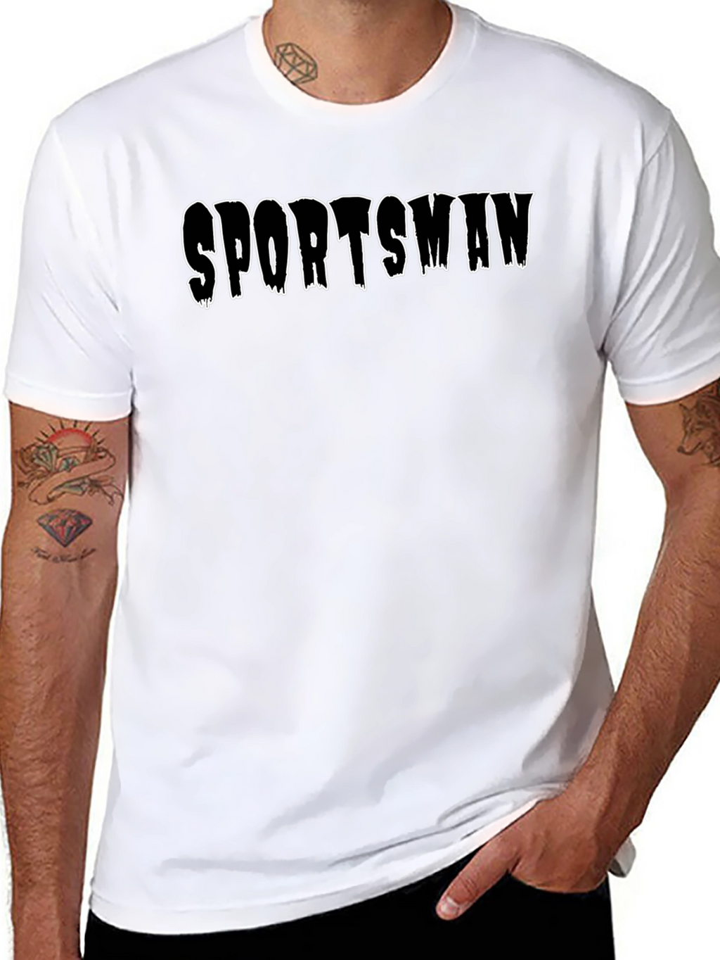 Sportsman Graphic Black T-Shirt