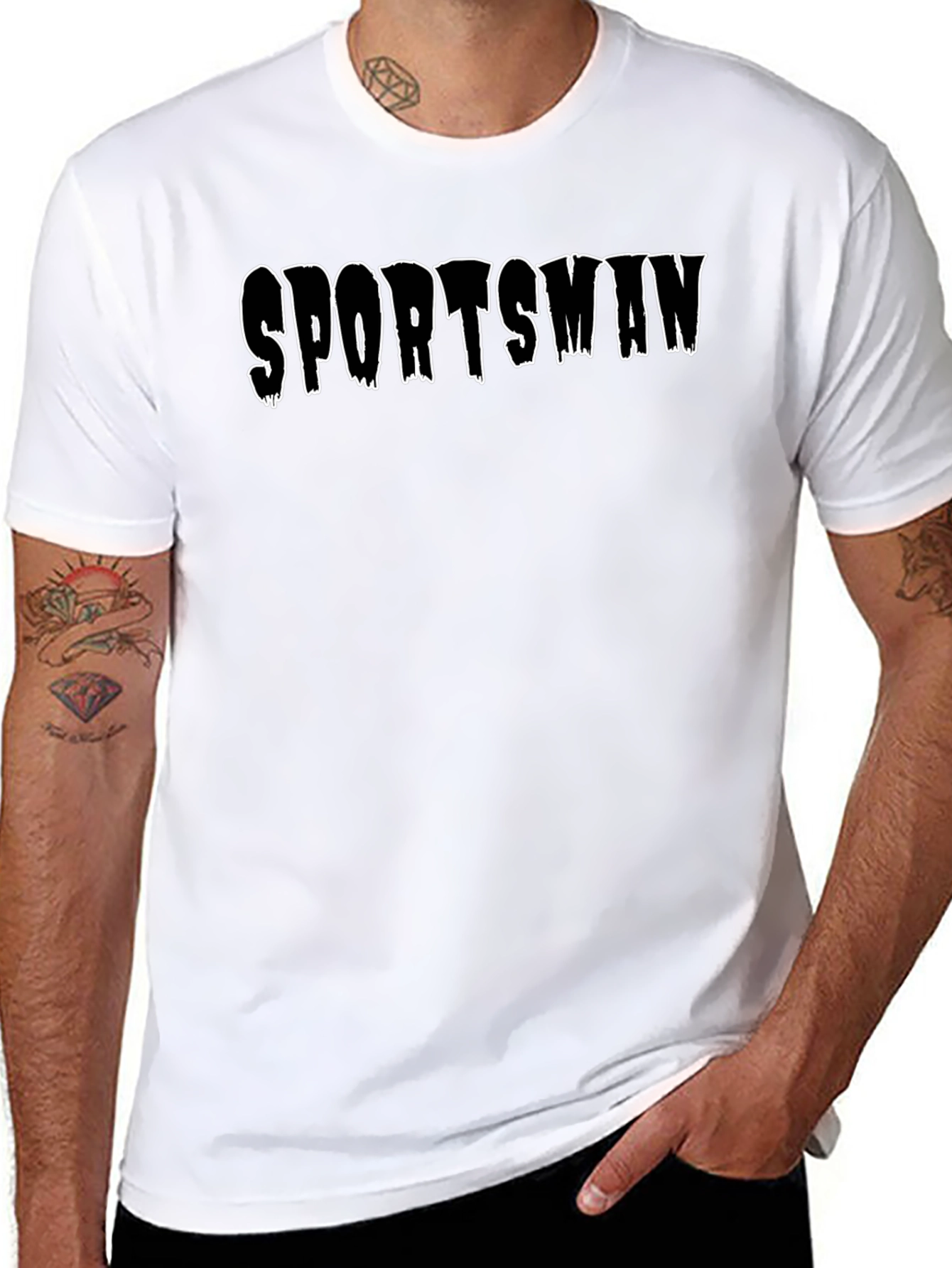 Sportsman Graphic Black T-Shirt