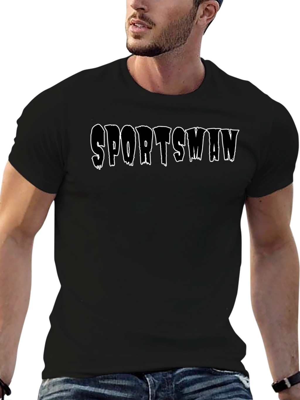 Sportsman Graphic Black T-Shirt