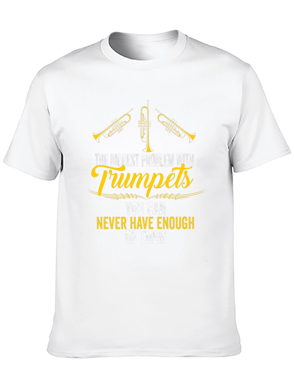 Trumpet Lover Black Graphic T-Shirt