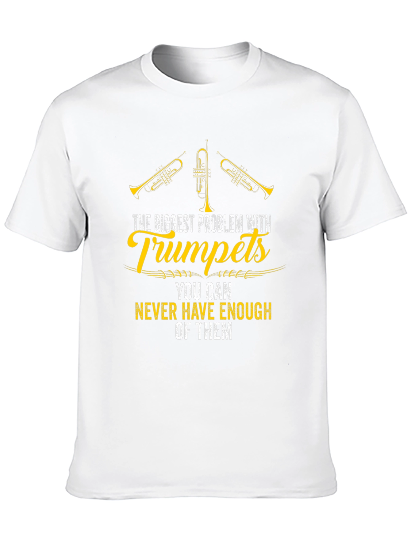 Trumpet Lover Black Graphic T-Shirt