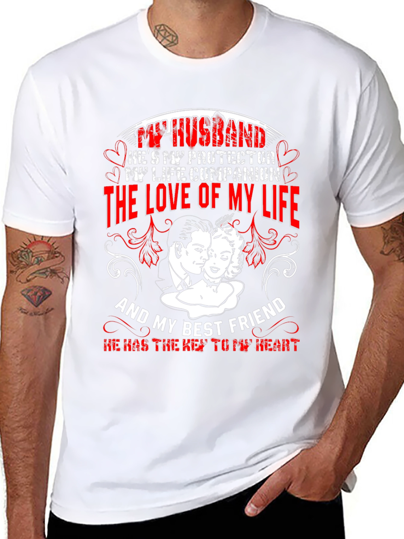 Husband Protector Love of My Life T-Shirt
