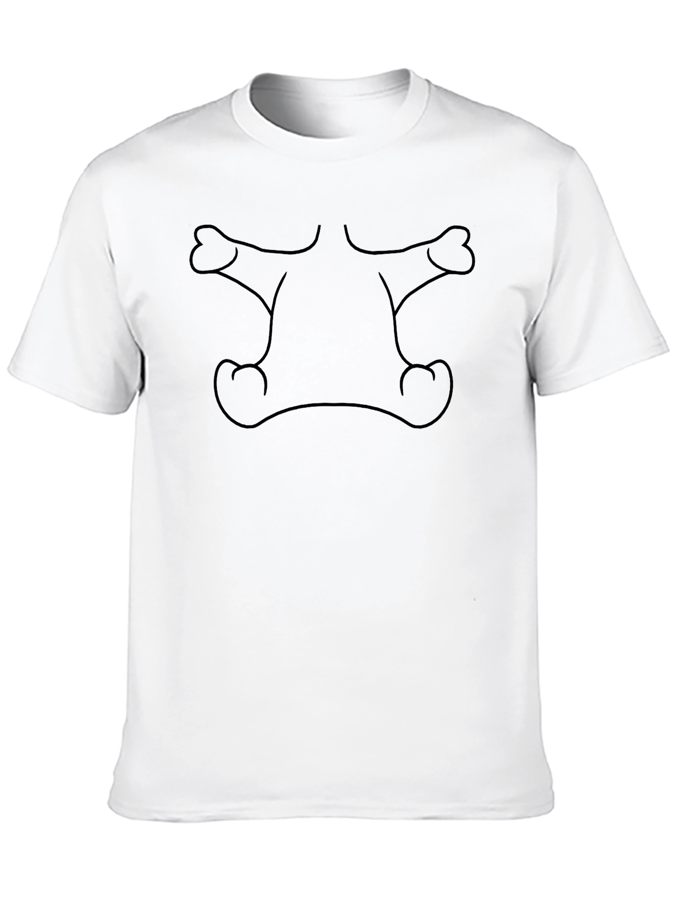 Unique Graphic Print Black T-Shirt