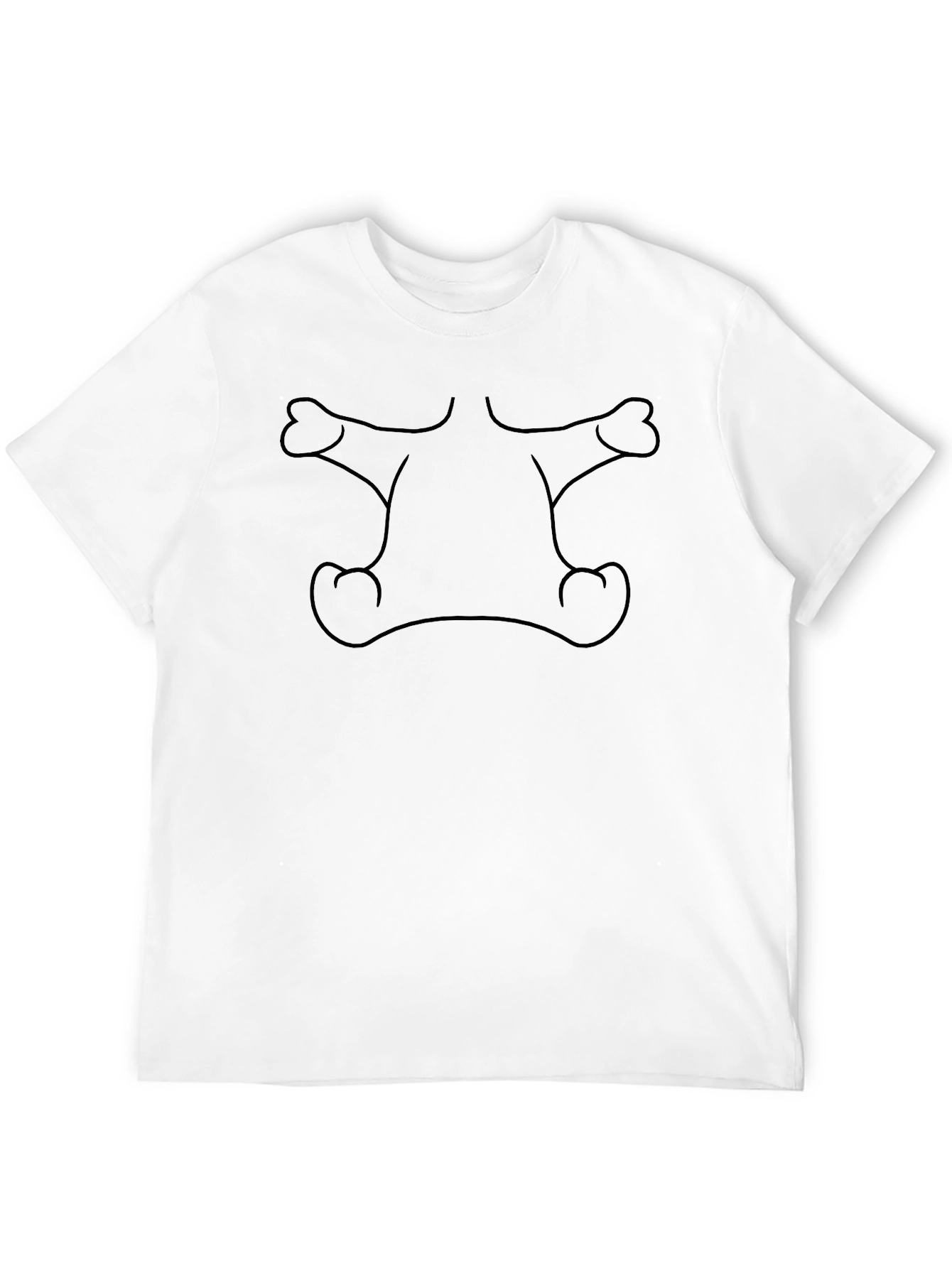 Unique Graphic Print Black T-Shirt