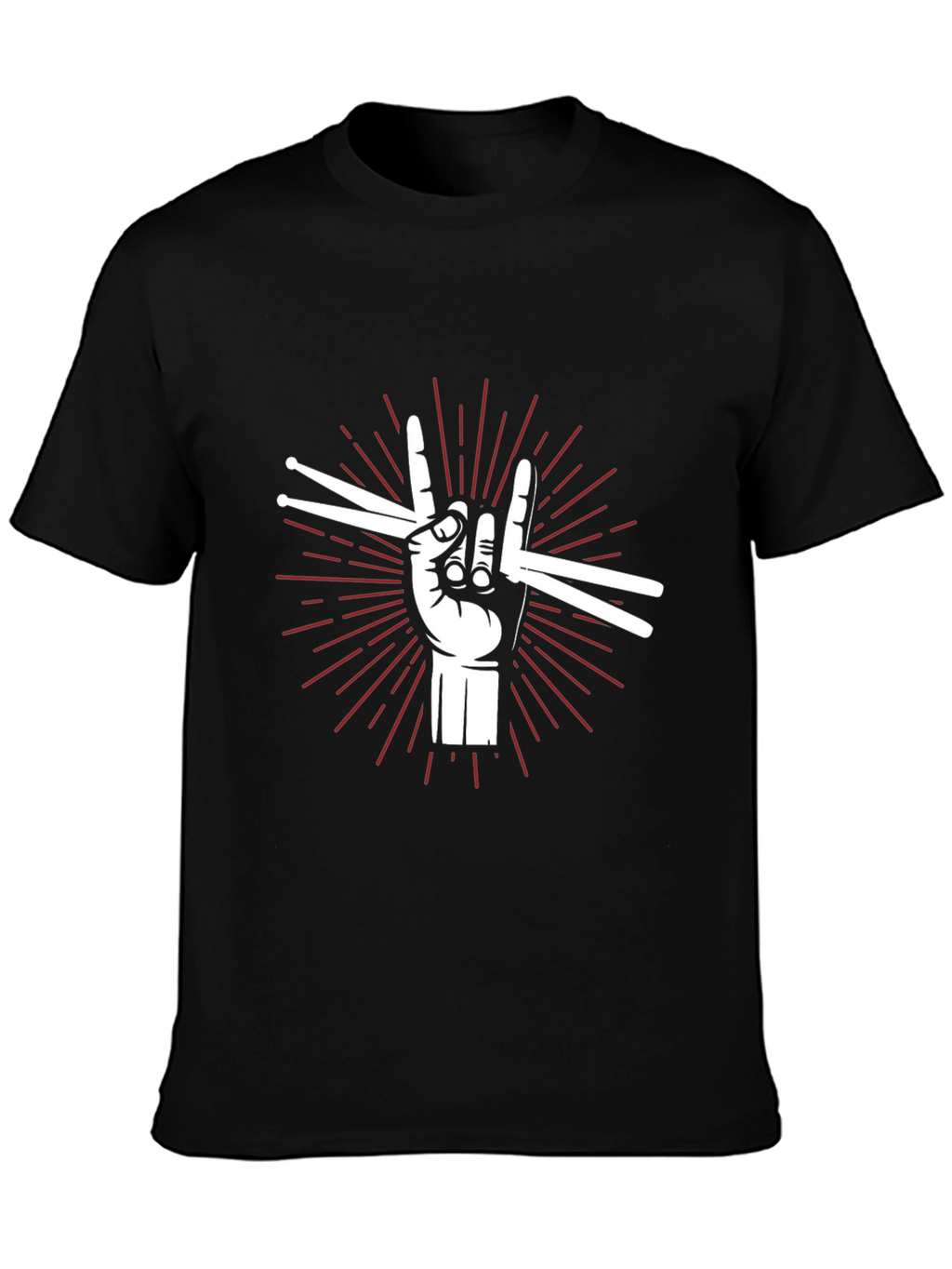 Rock On Drummer T-Shirt - Music Lover Tee