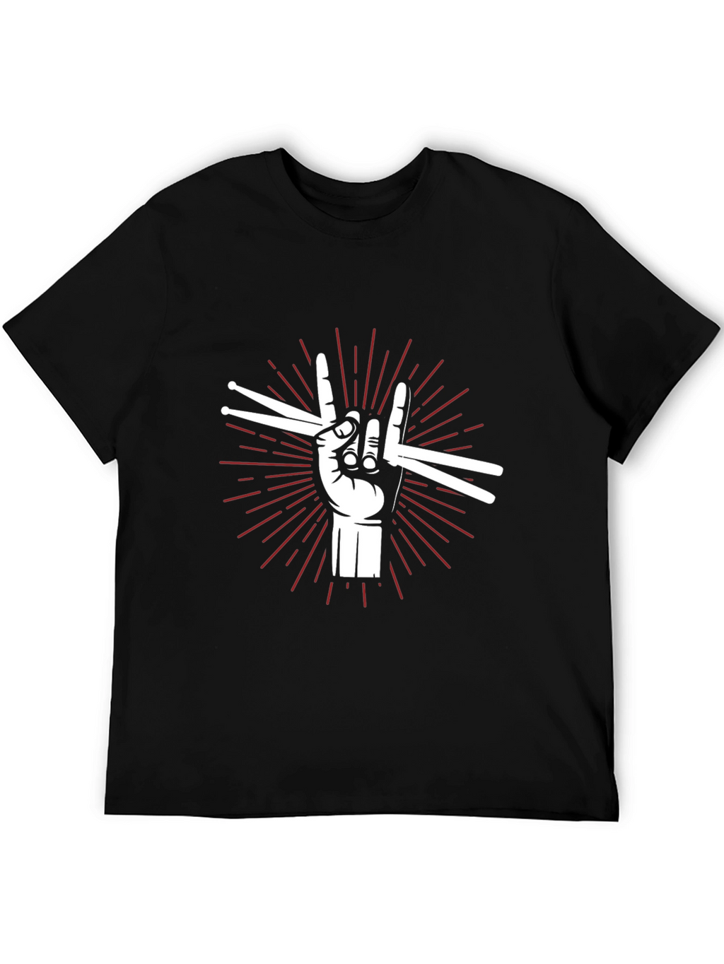 Rock On Drummer T-Shirt - Music Lover Tee