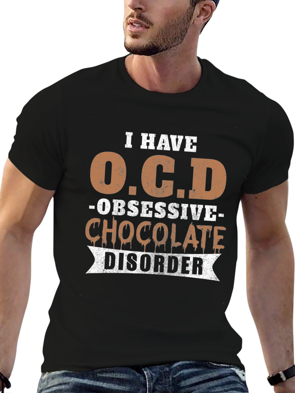 Obsessive Chocolate Disorder Graphic T-Shirt