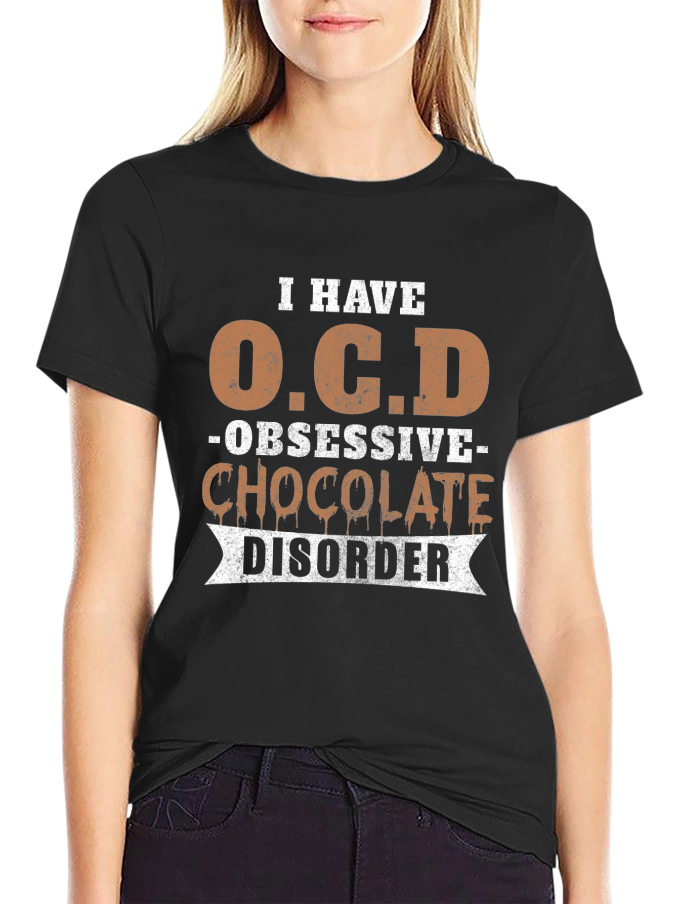 Obsessive Chocolate Disorder Graphic T-Shirt