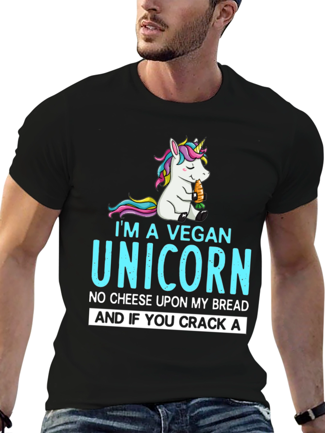 Vegan Unicorn Graphic Tee - Unisex
