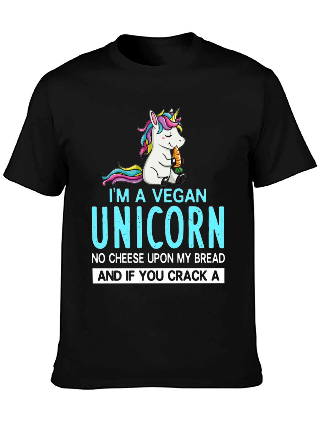Vegan Unicorn Graphic Tee - Unisex