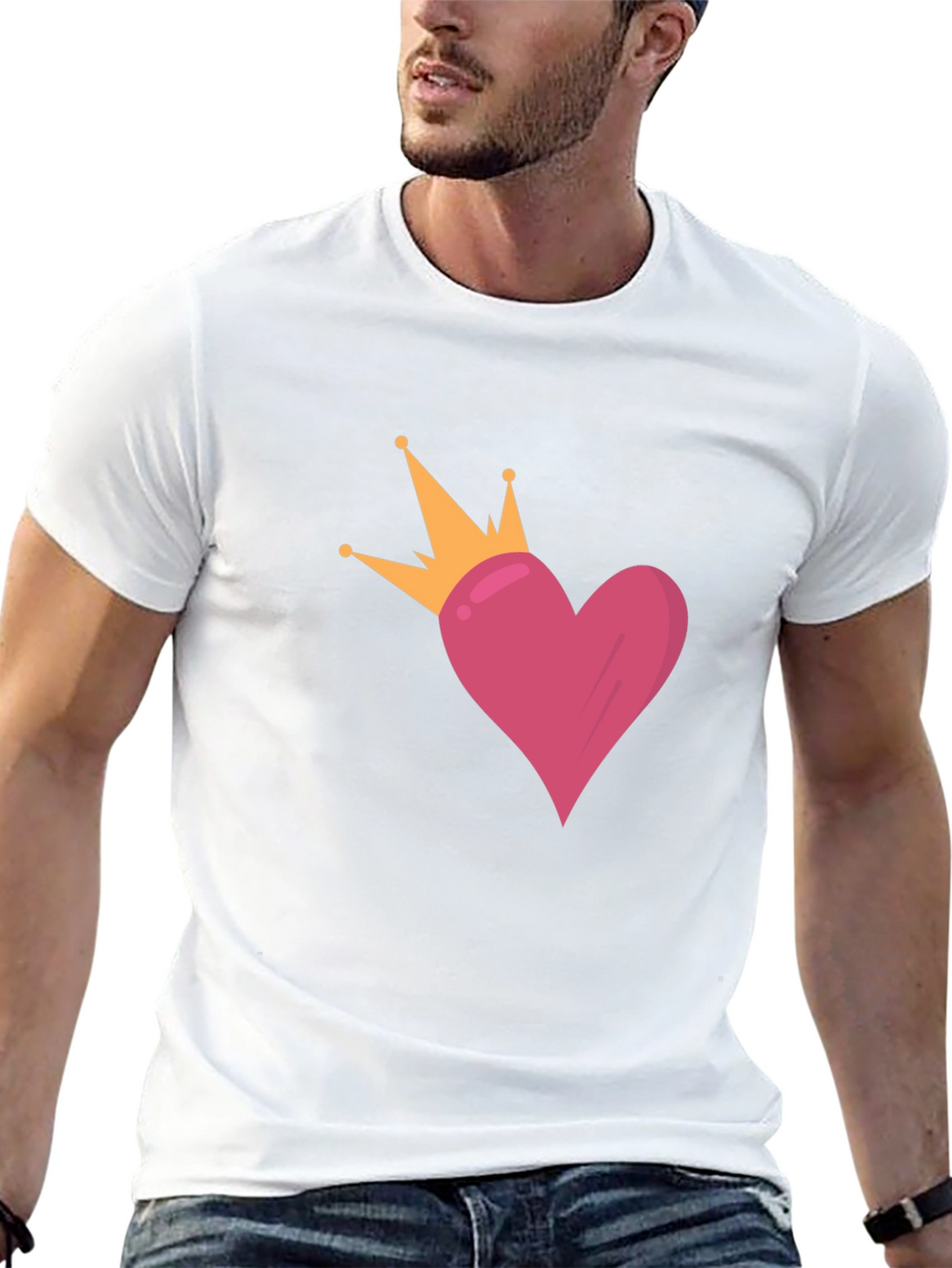 Queen of Hearts Black T-Shirt