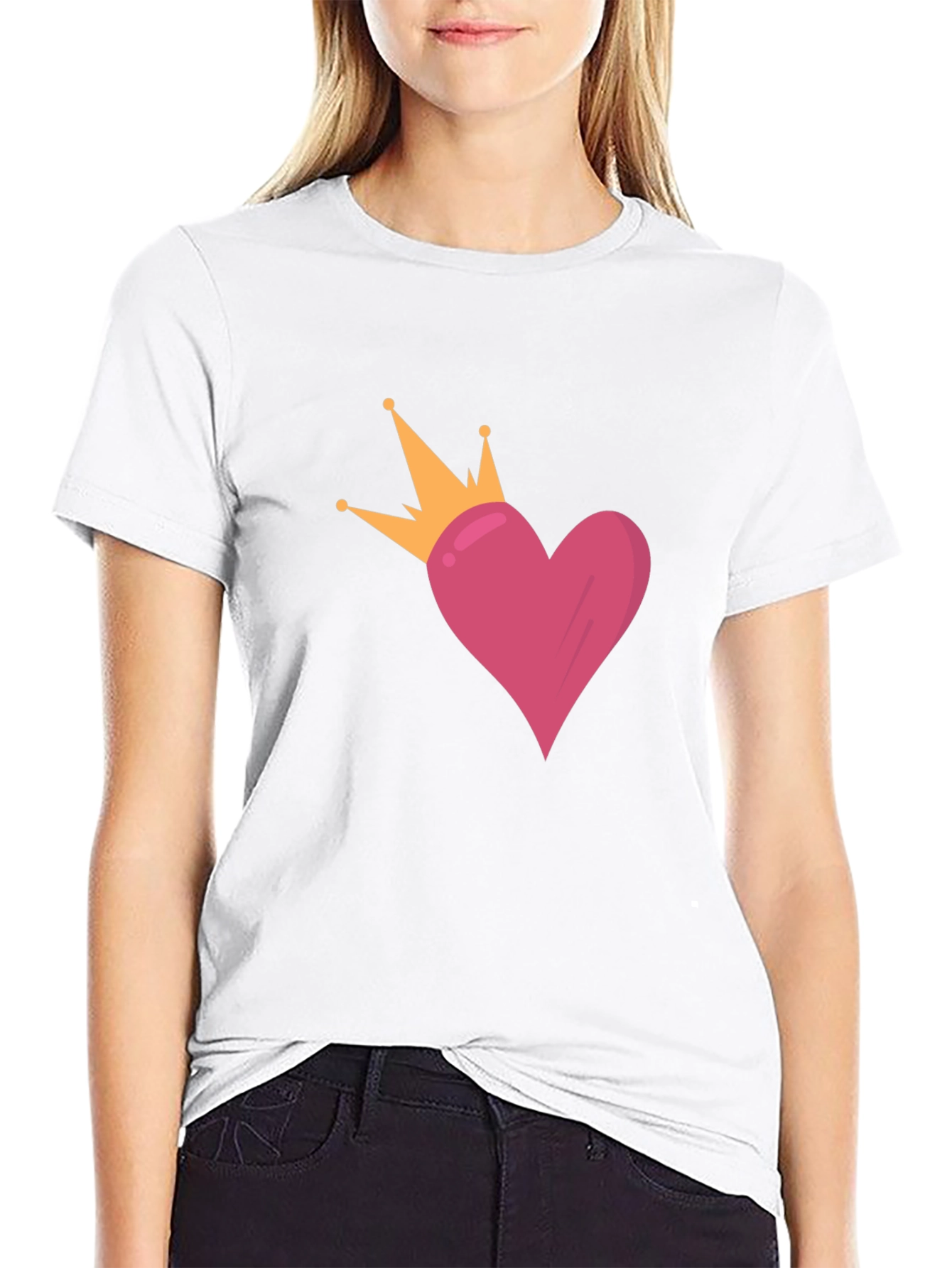 Queen of Hearts Black T-Shirt