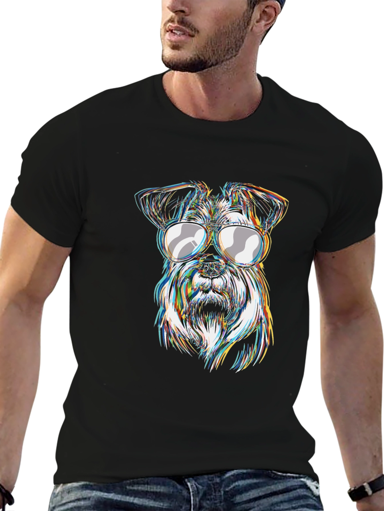 Cool Dog Graphic Tee - Stylish Unisex T-Shirt