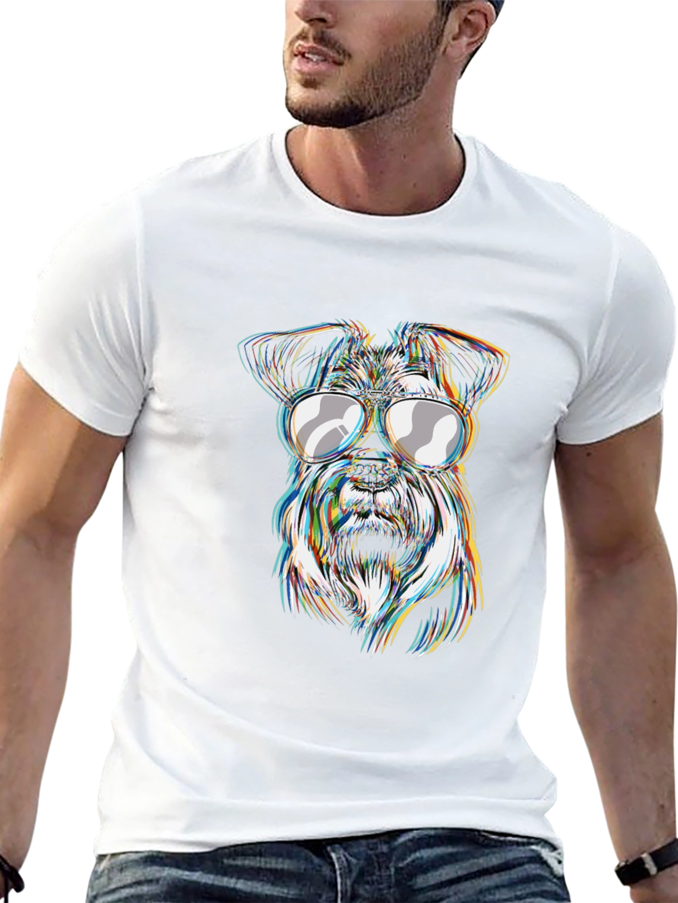 Cool Dog Graphic Tee - Stylish Unisex T-Shirt