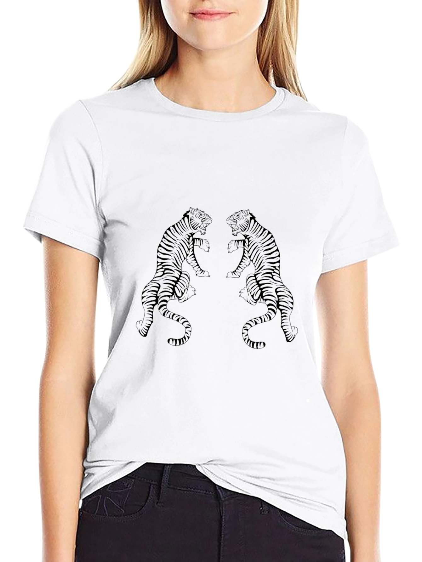 Tiger Graphic Black T-Shirt - Mens Fashion