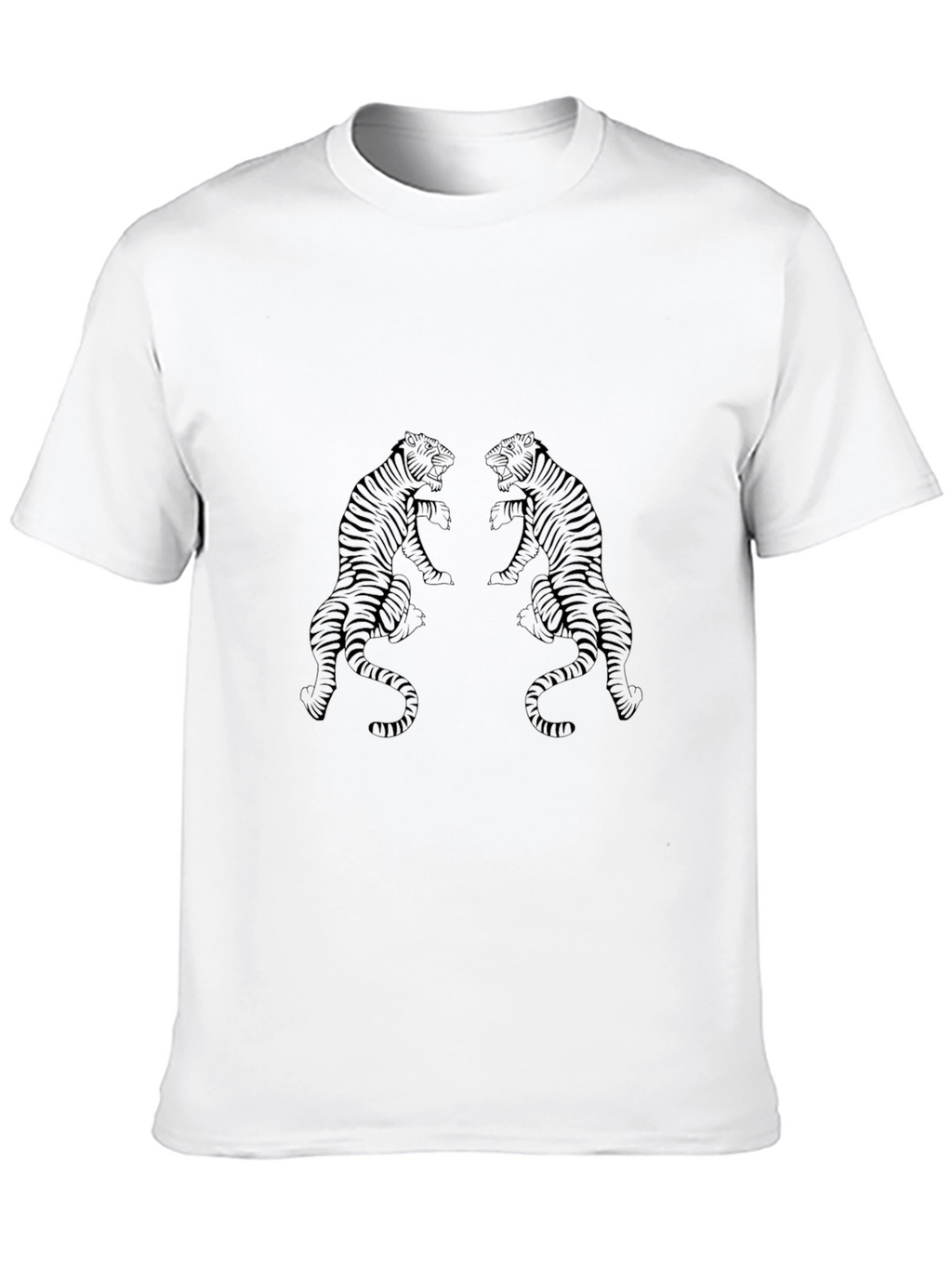 Tiger Graphic Black T-Shirt - Mens Fashion