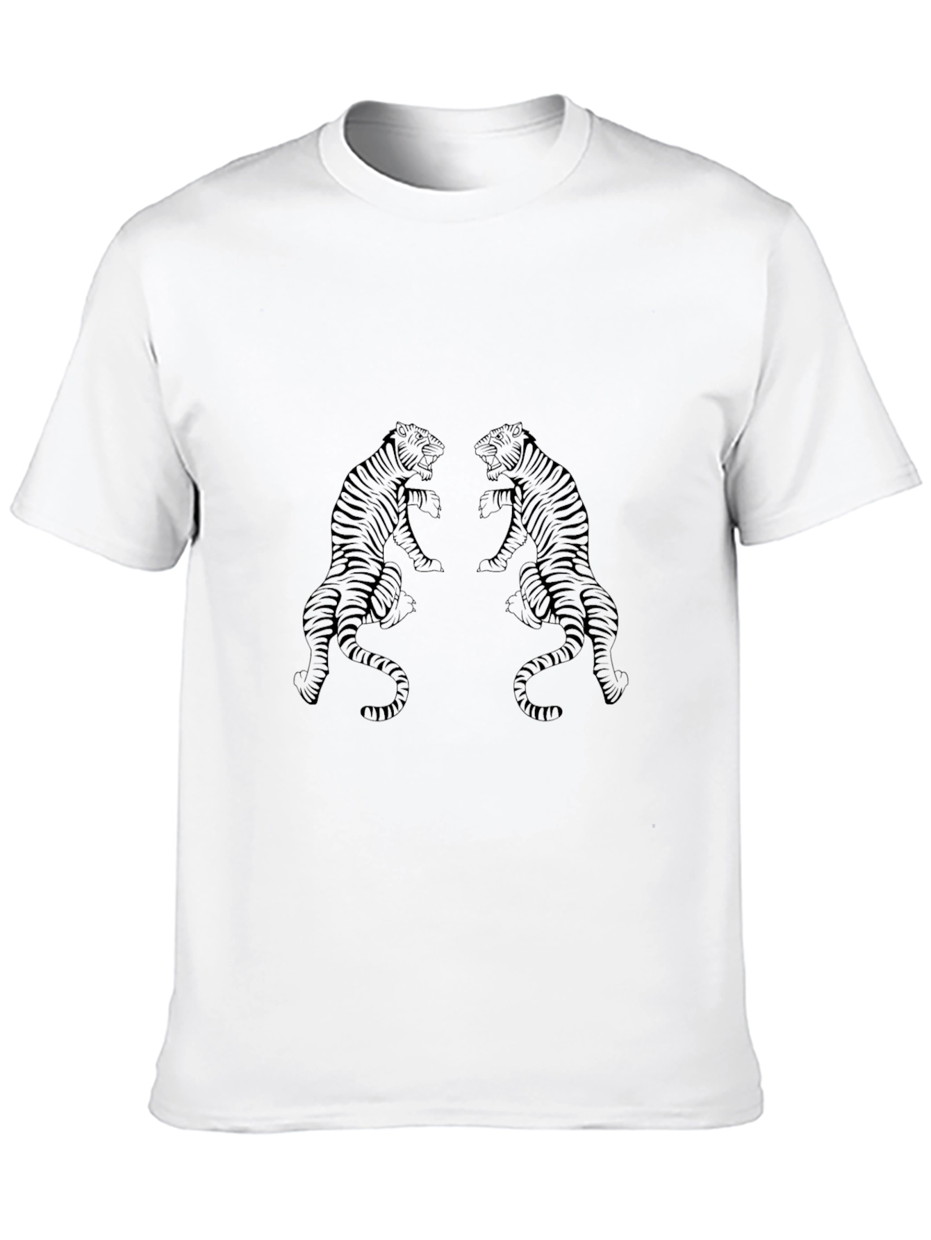 Tiger Graphic Black T-Shirt - Mens Fashion