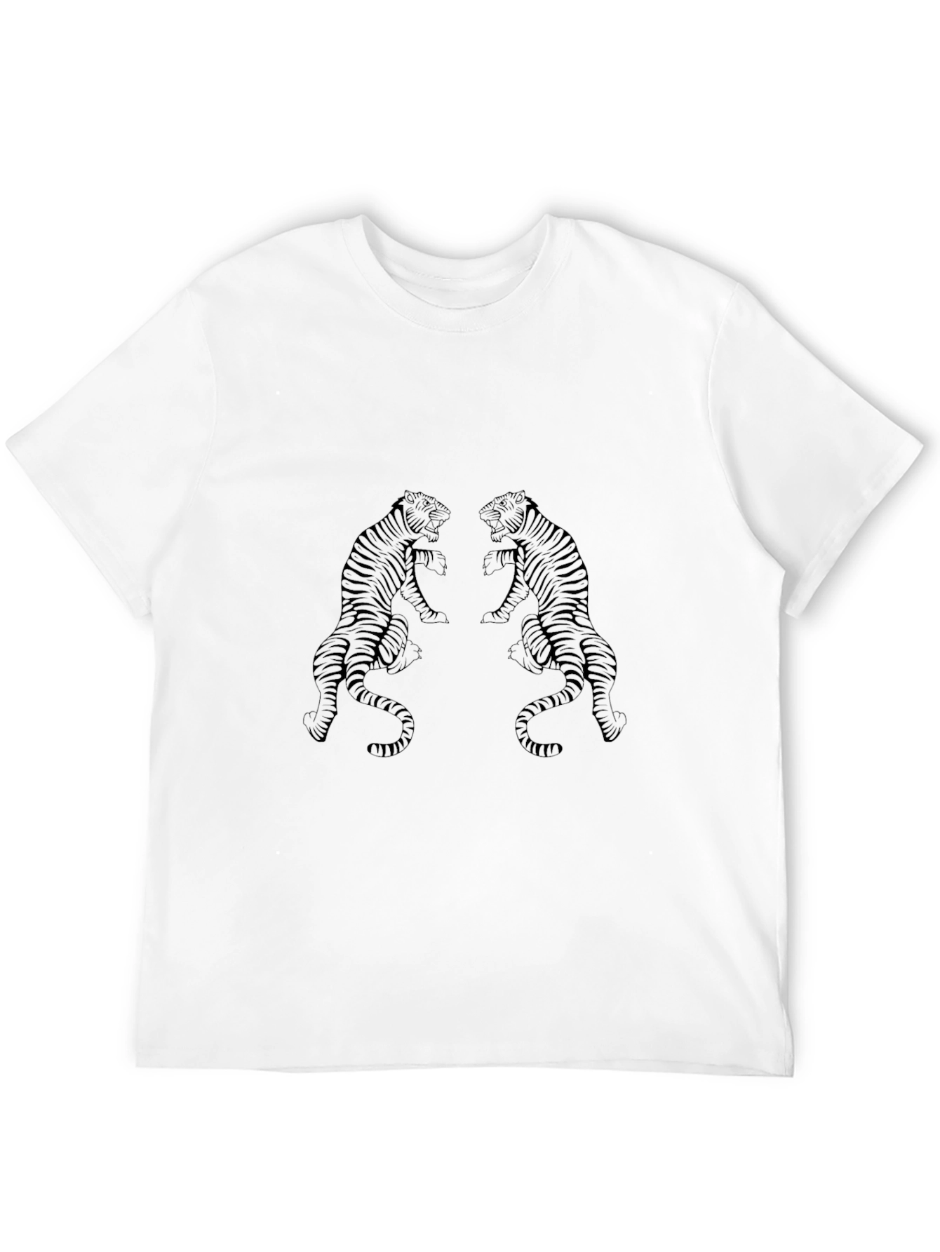 Tiger Graphic Black T-Shirt - Mens Fashion