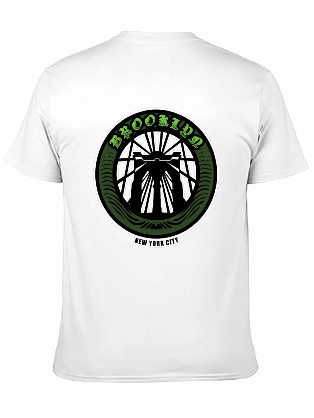 Brooklyn NY T-Shirt Black Cotton Graphic Tee