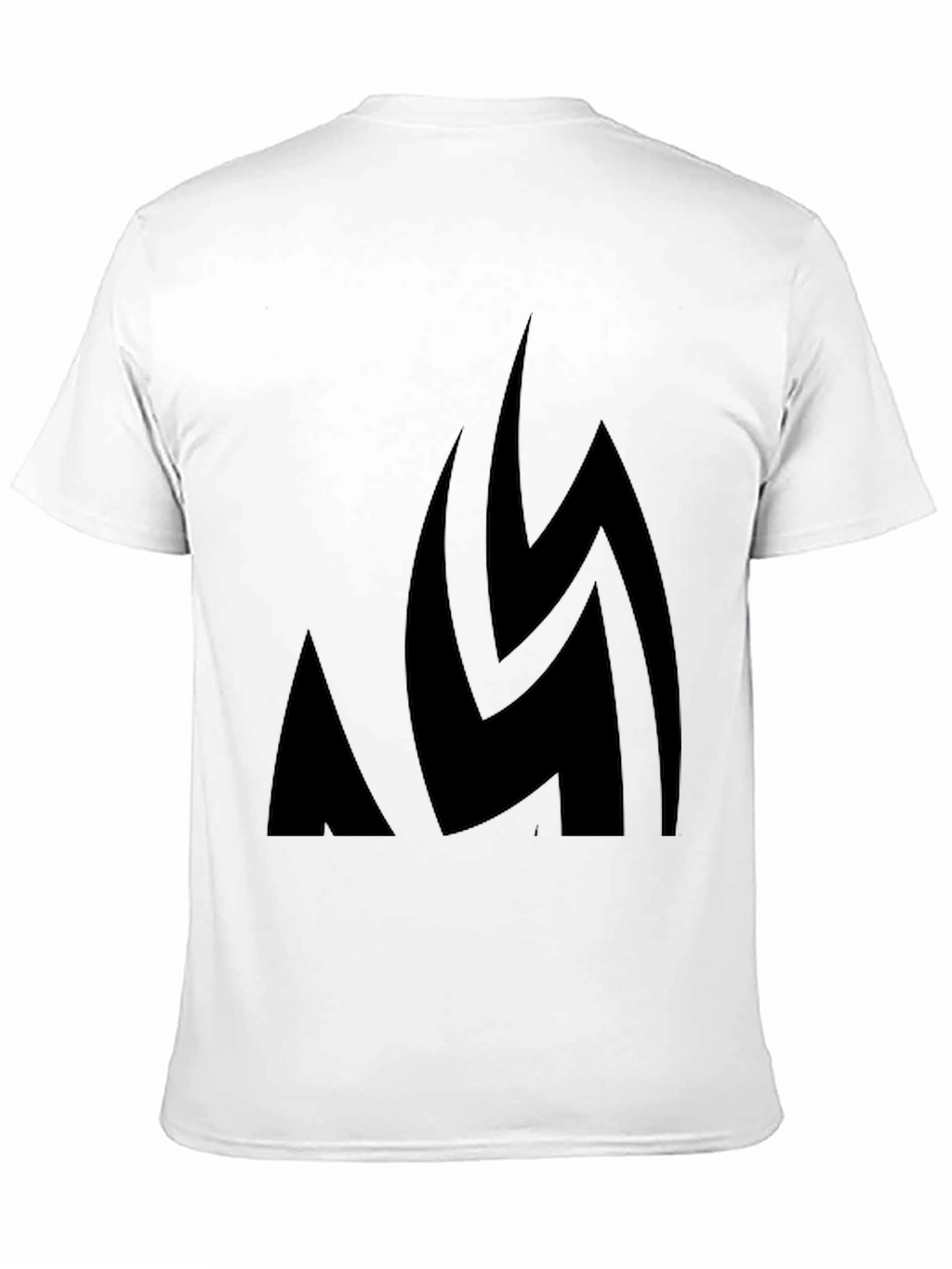 Bold Abstract Black Graphic Tee - Modern Casual Style