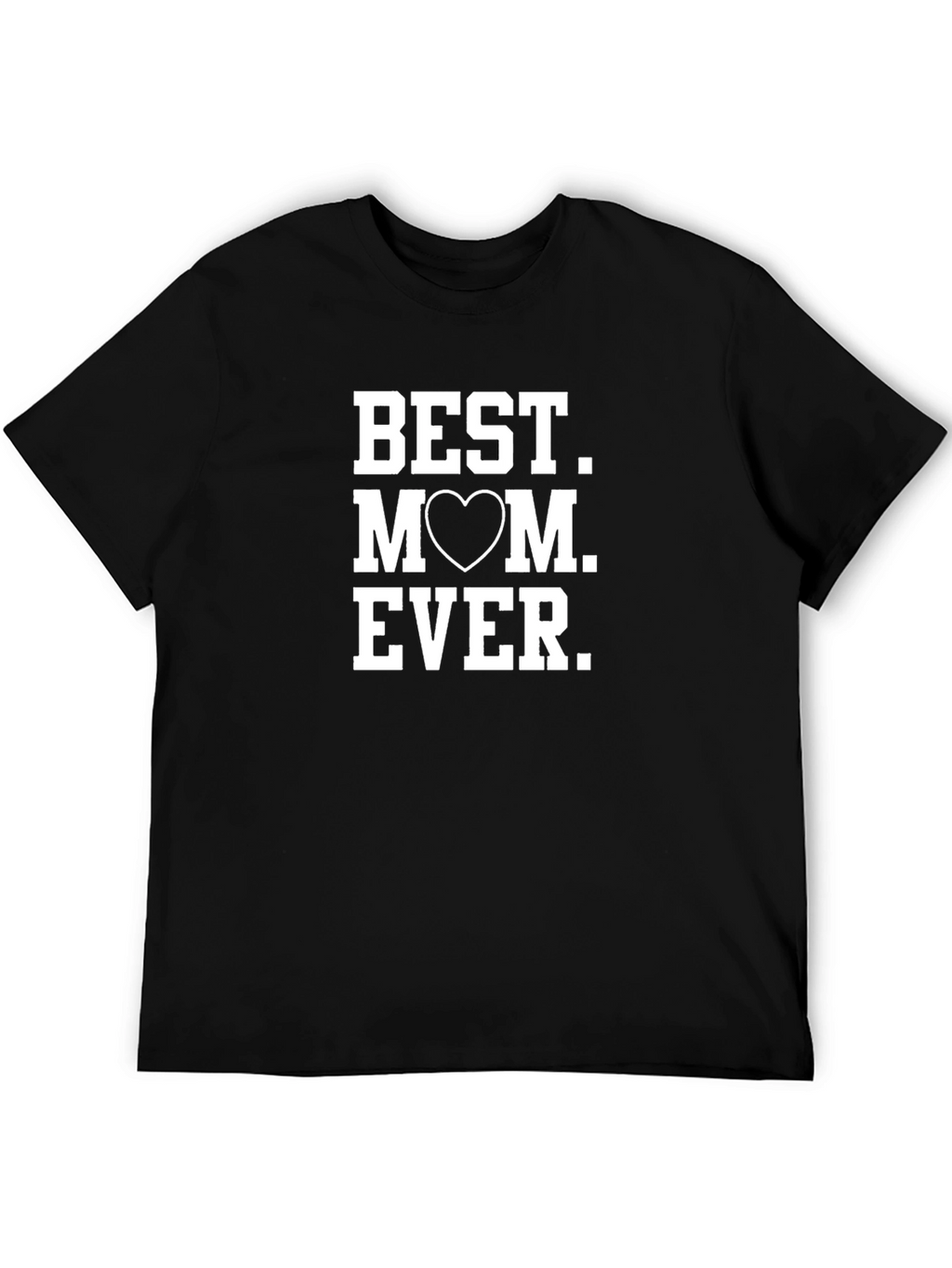 Best Mom Ever Graphic Tee - Black Casual T-Shirt