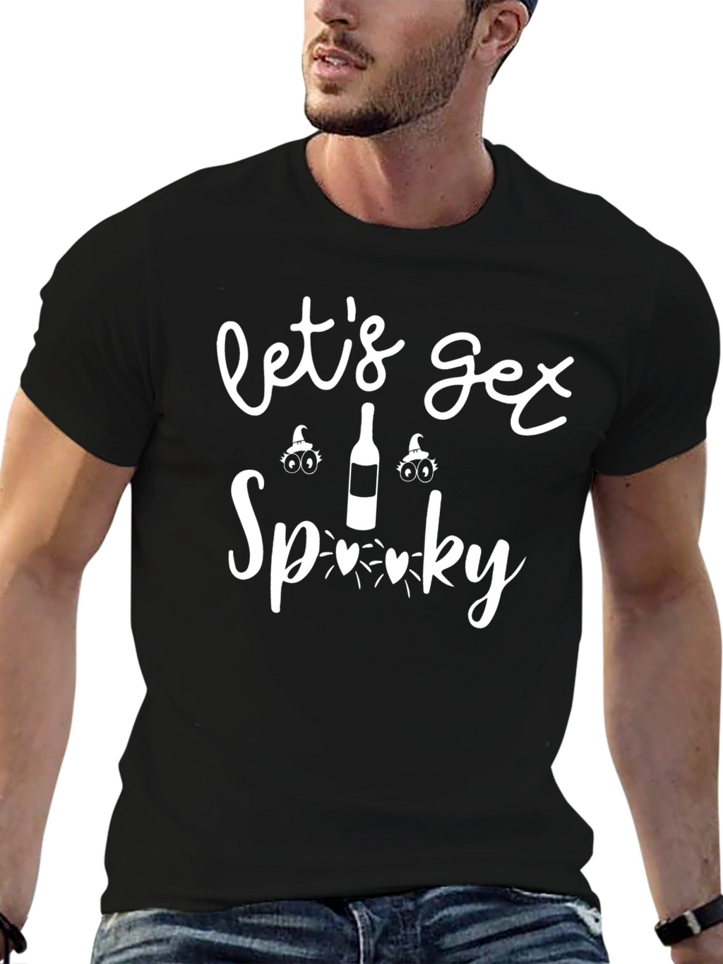 Lets Get Spooky Halloween Graphic T-Shirt