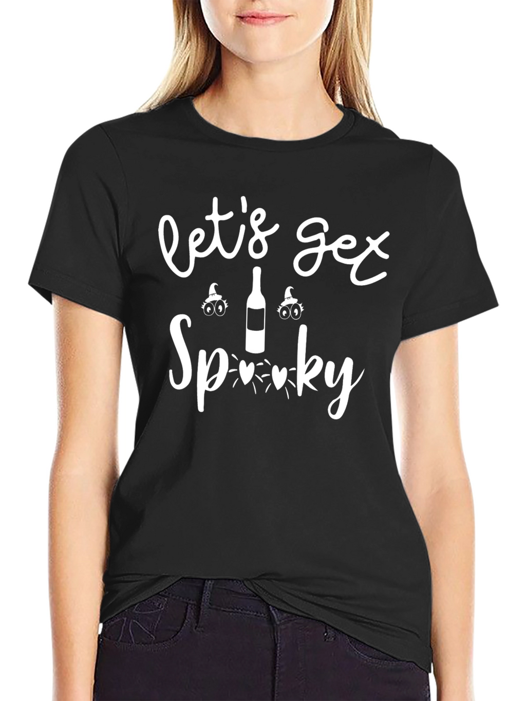 Lets Get Spooky Halloween Graphic T-Shirt
