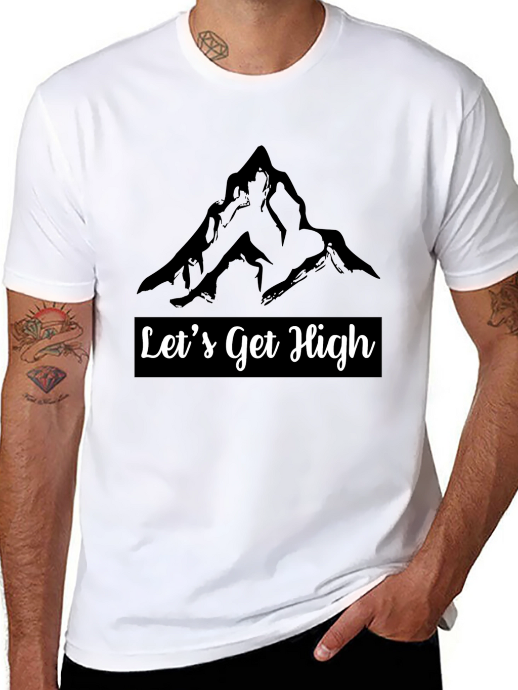 Lets Get High Mountain Graphic Tee