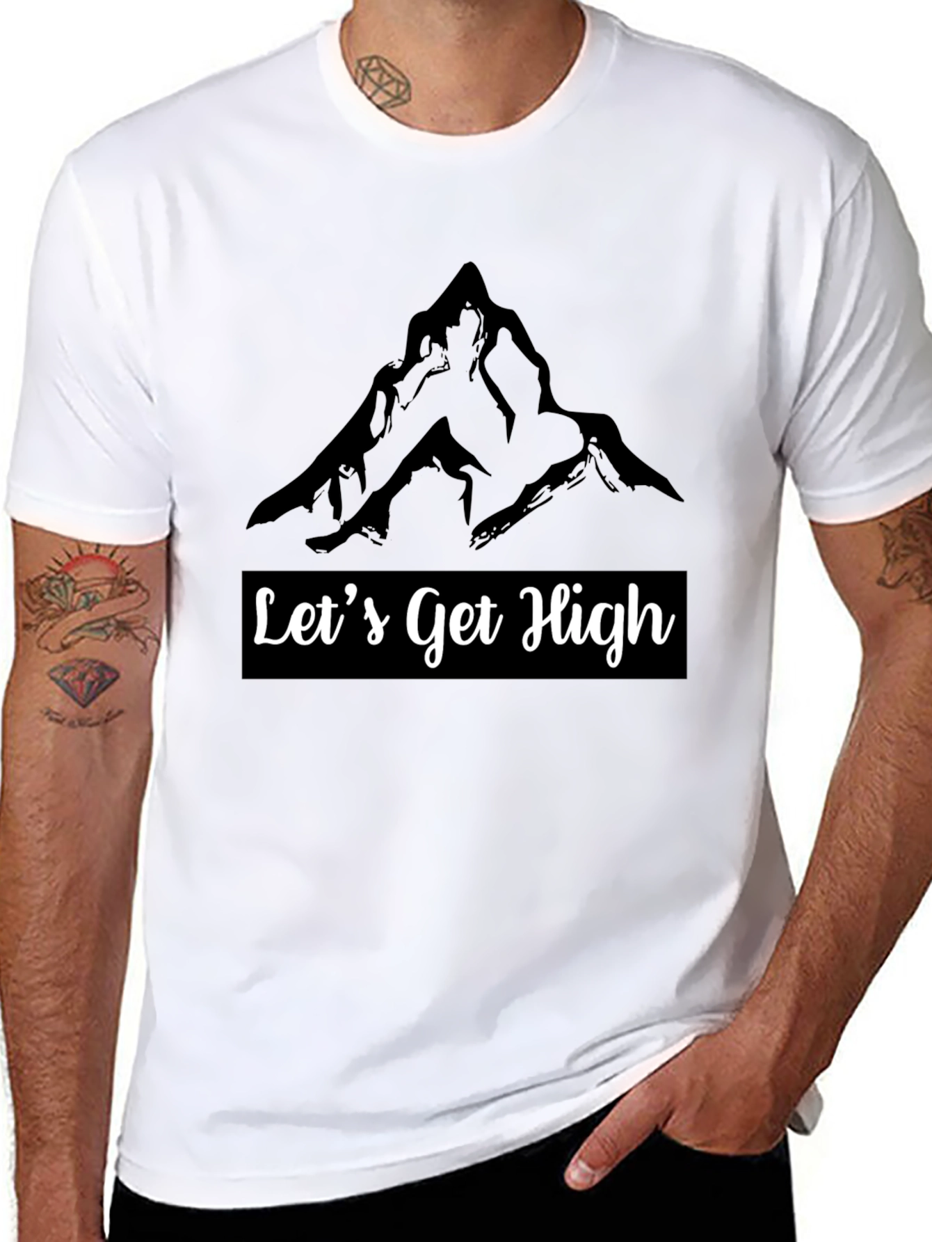 Lets Get High Mountain Graphic Tee