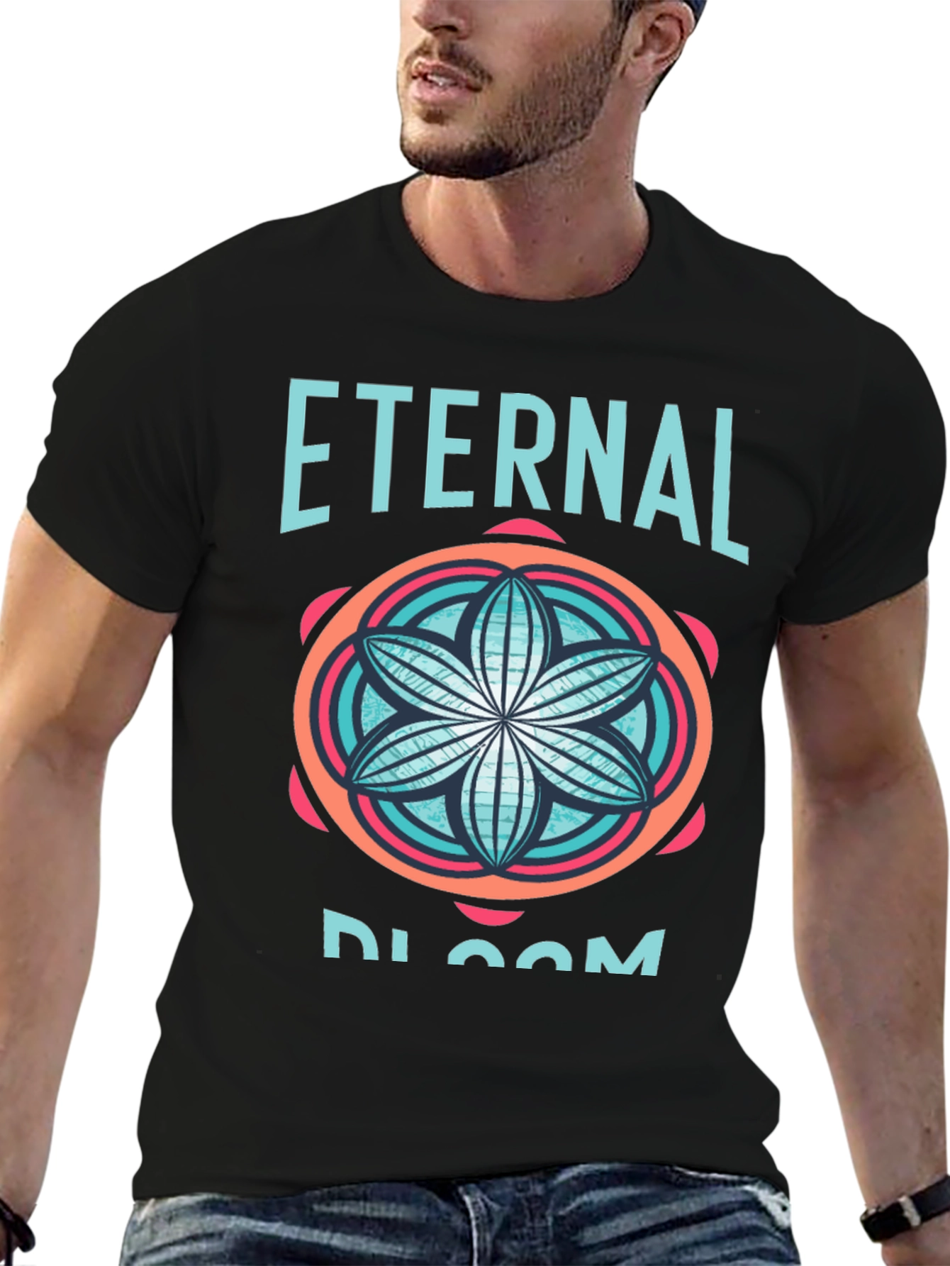 Eternal Bloom Black Graphic Tee