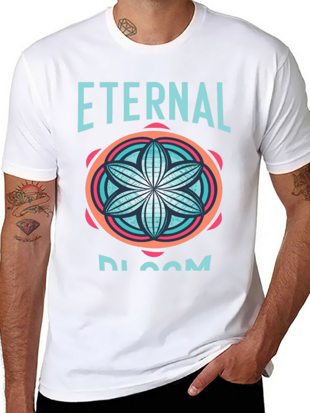 Eternal Bloom Black Graphic Tee