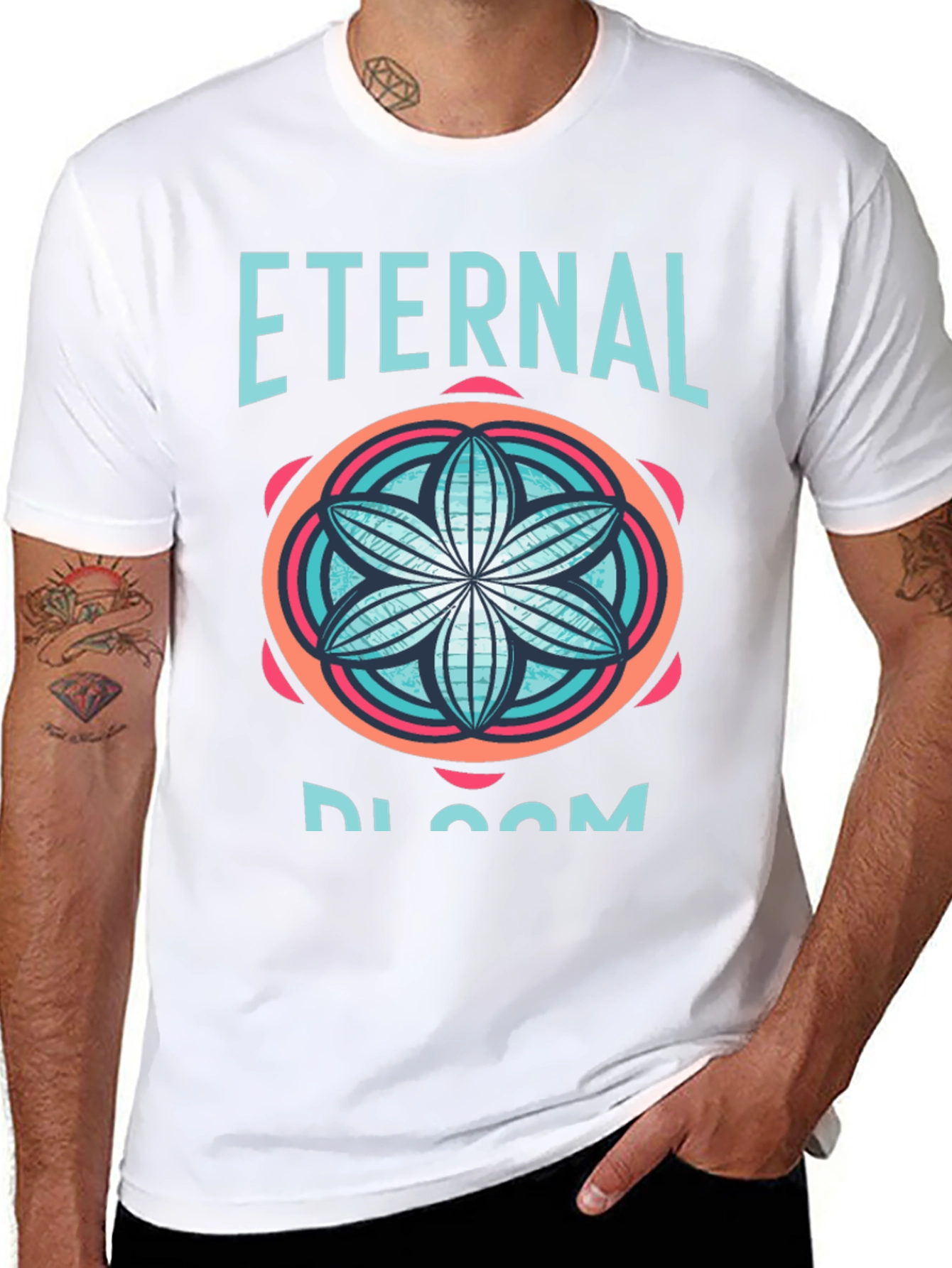 Eternal Bloom Black Graphic Tee