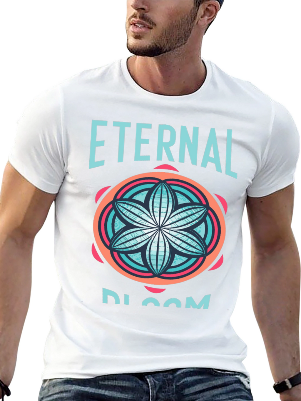 Eternal Bloom Black Graphic Tee