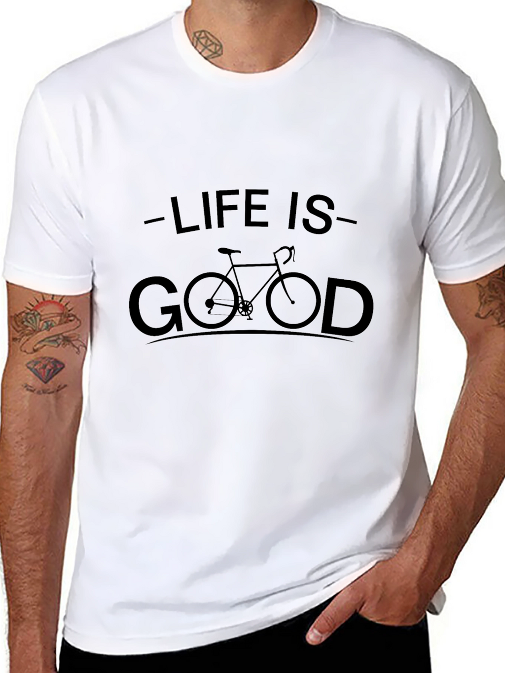 Life Is Good Cycling T-Shirt - Comfort Fit
