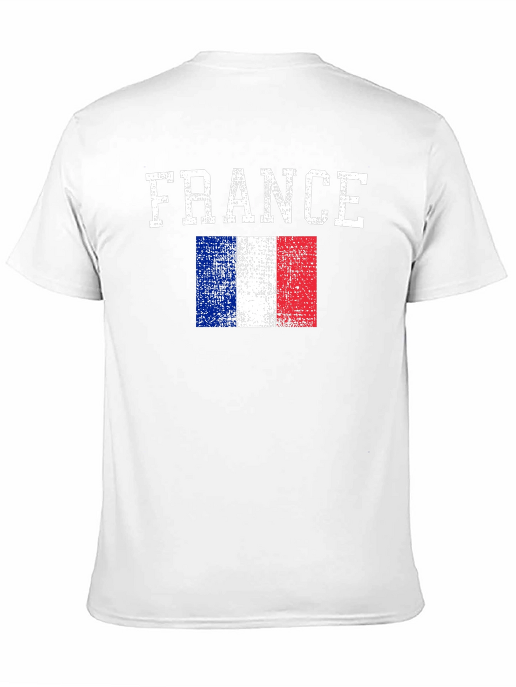 France Flag Graphic Print Black T-Shirt