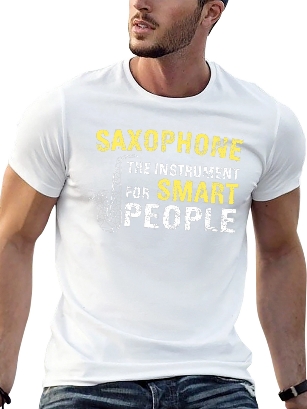 Saxophone Smart People T-Shirt - Musician Tee