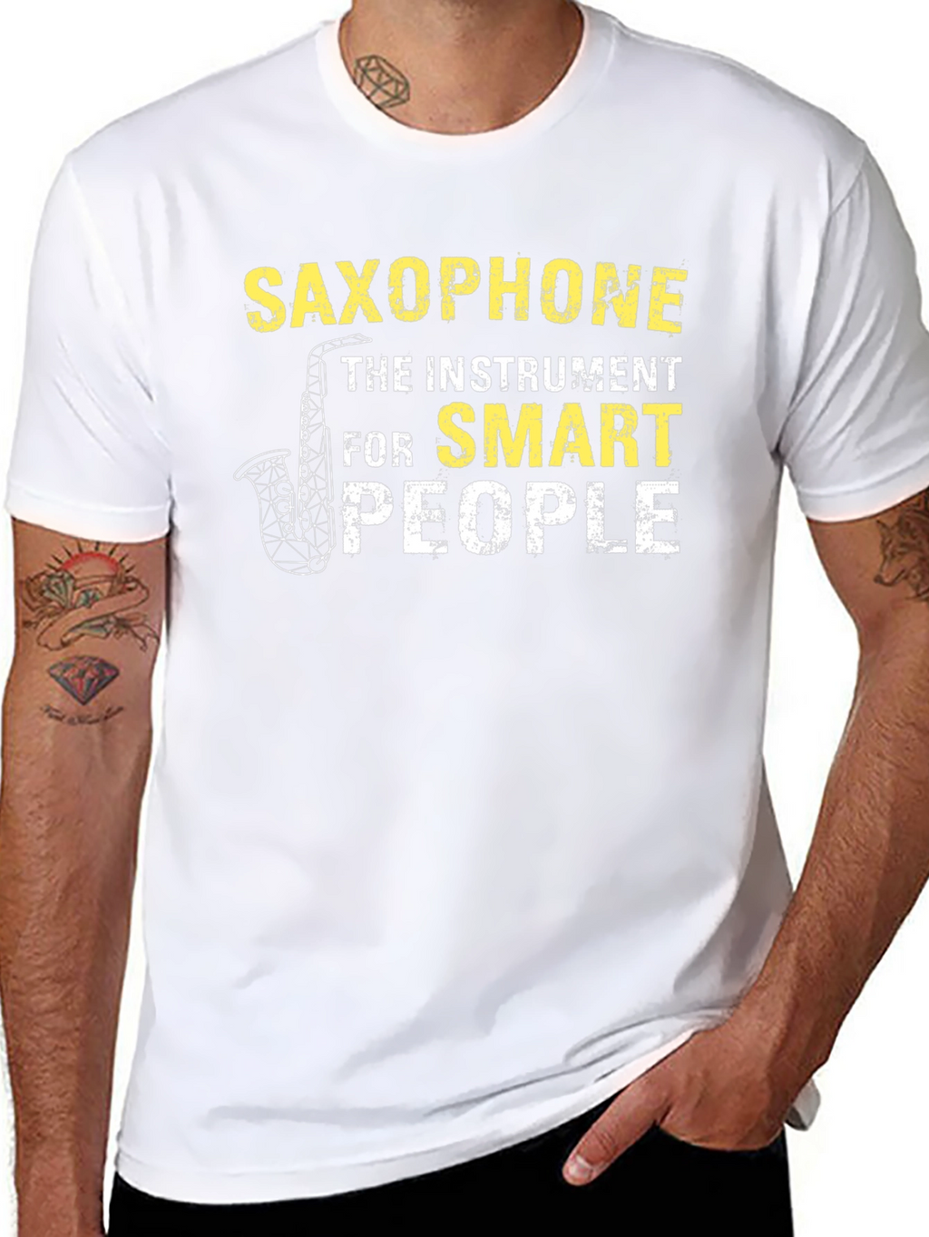 Saxophone Smart People T-Shirt - Musician Tee