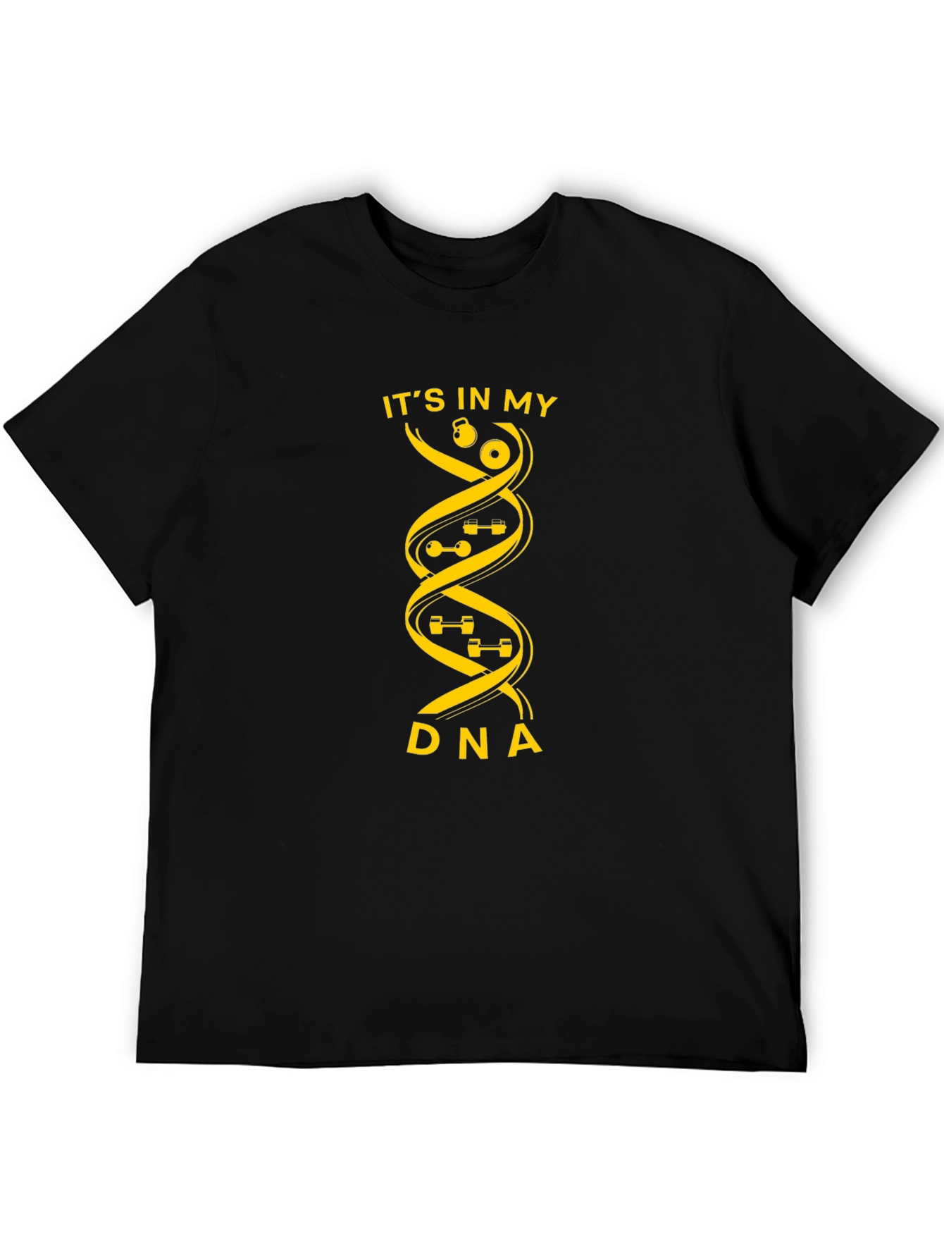 Its In My DNA Fitness T-Shirt - Black Gym Tee