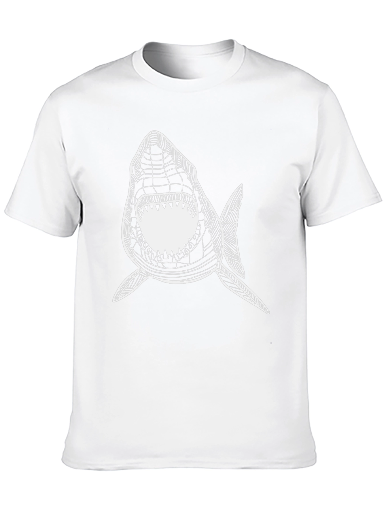 Shark Graphic Tee - Mens Black T-Shirt