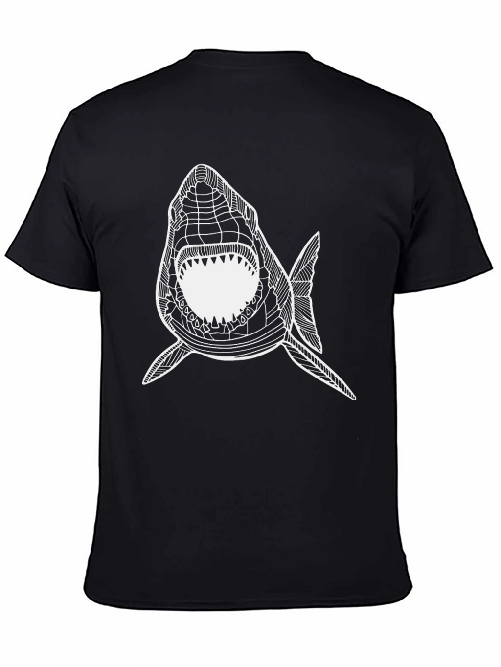 Shark Graphic Tee - Mens Black T-Shirt