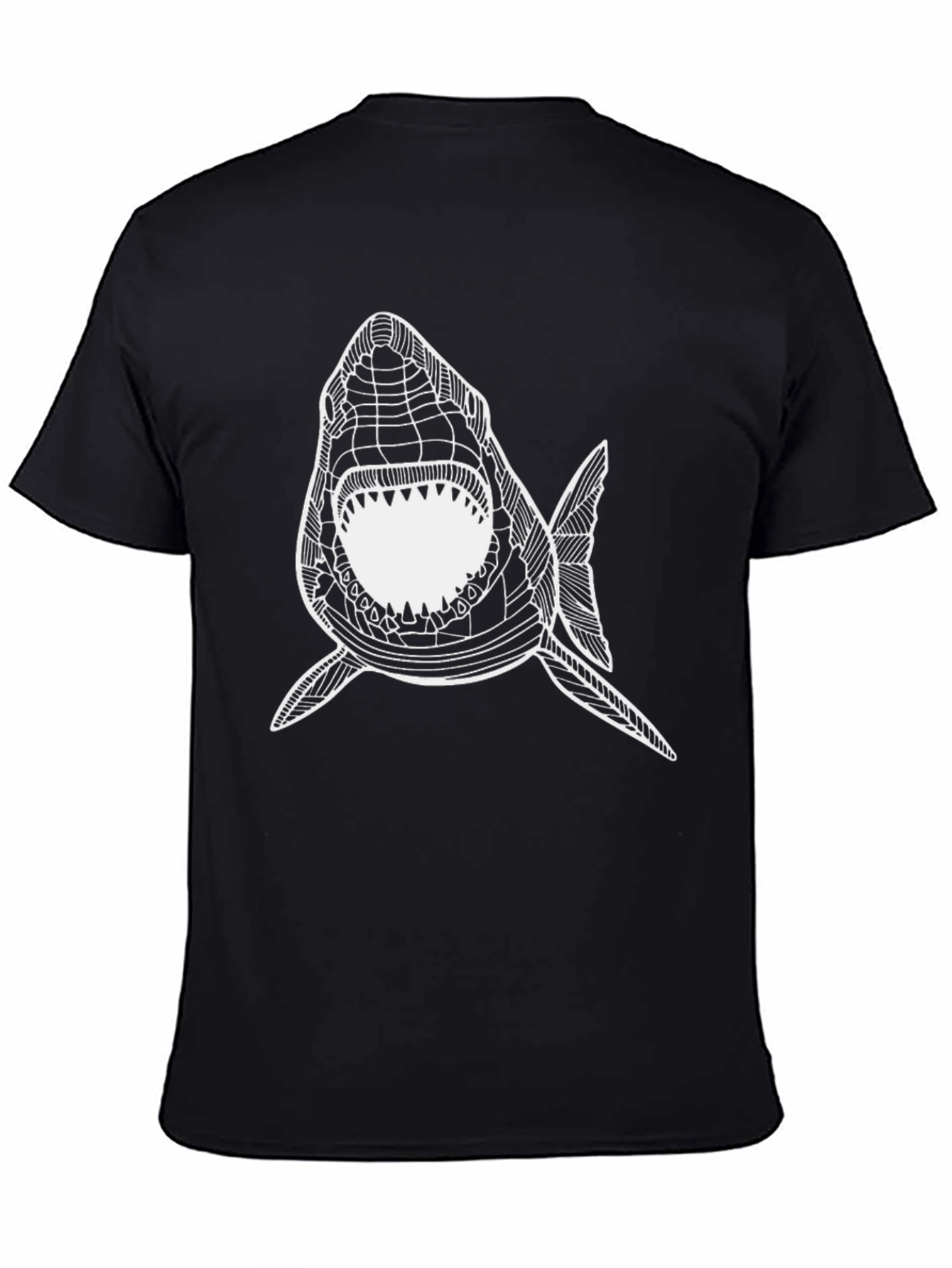 Shark Graphic Tee - Mens Black T-Shirt