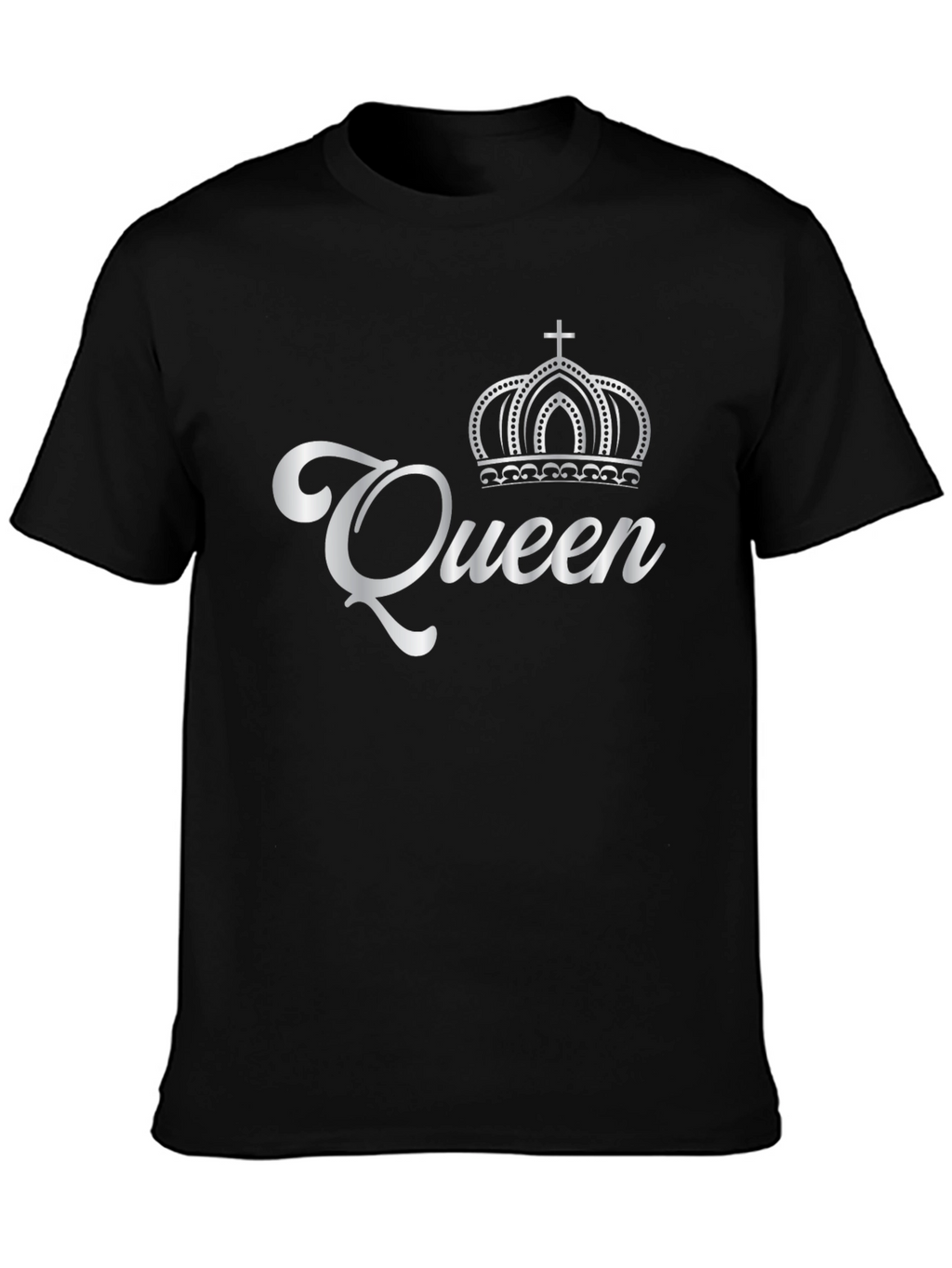 Queen Graphic T-Shirt - Black Crew Neck