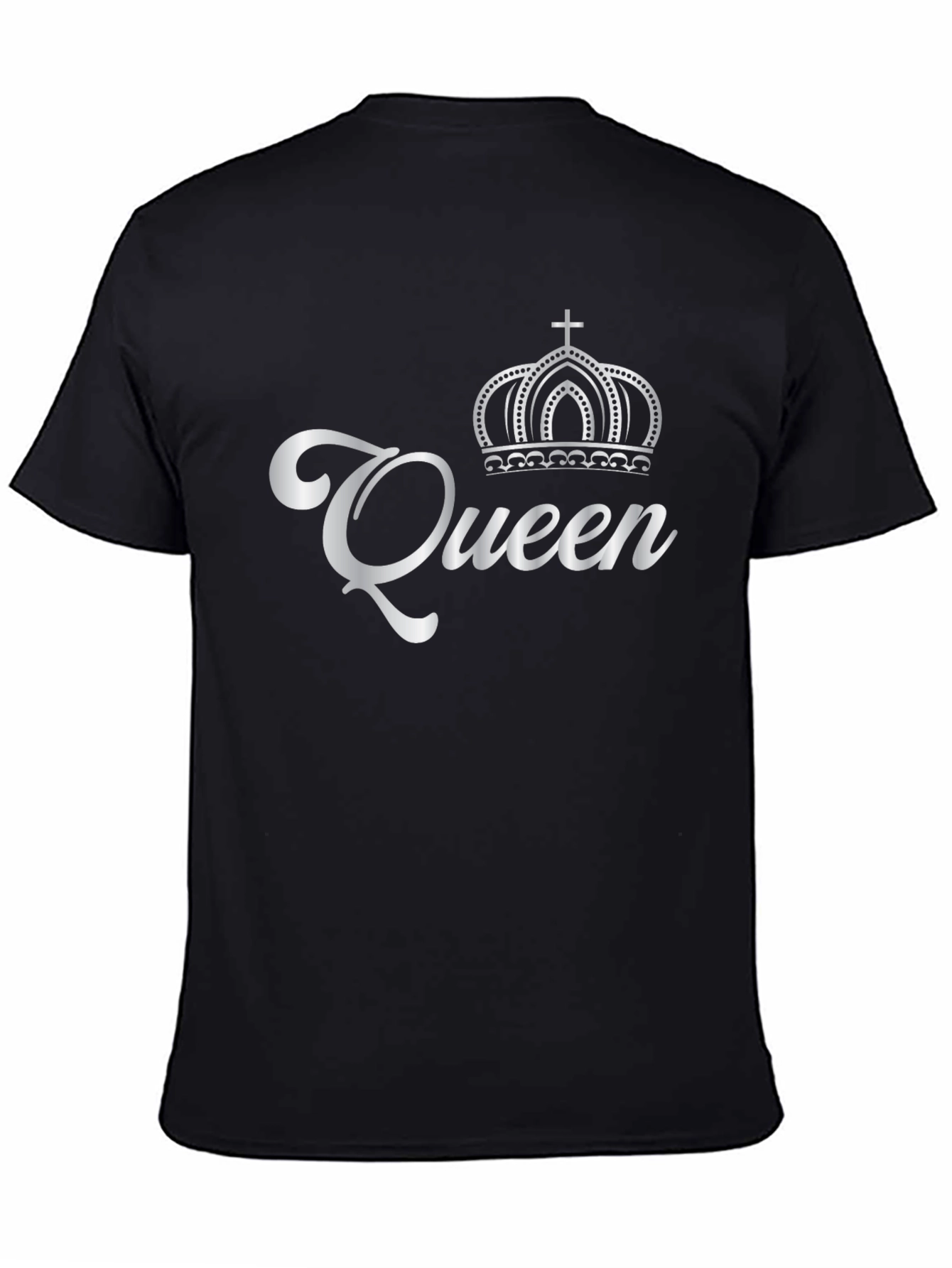 Queen Graphic T-Shirt - Black Crew Neck