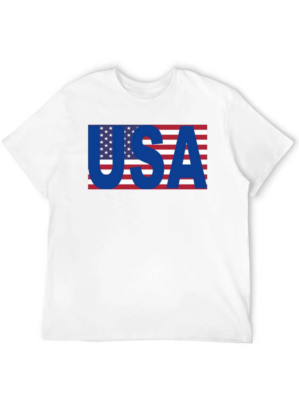USA Flag Graphic T-Shirt - Patriotic Black Tee