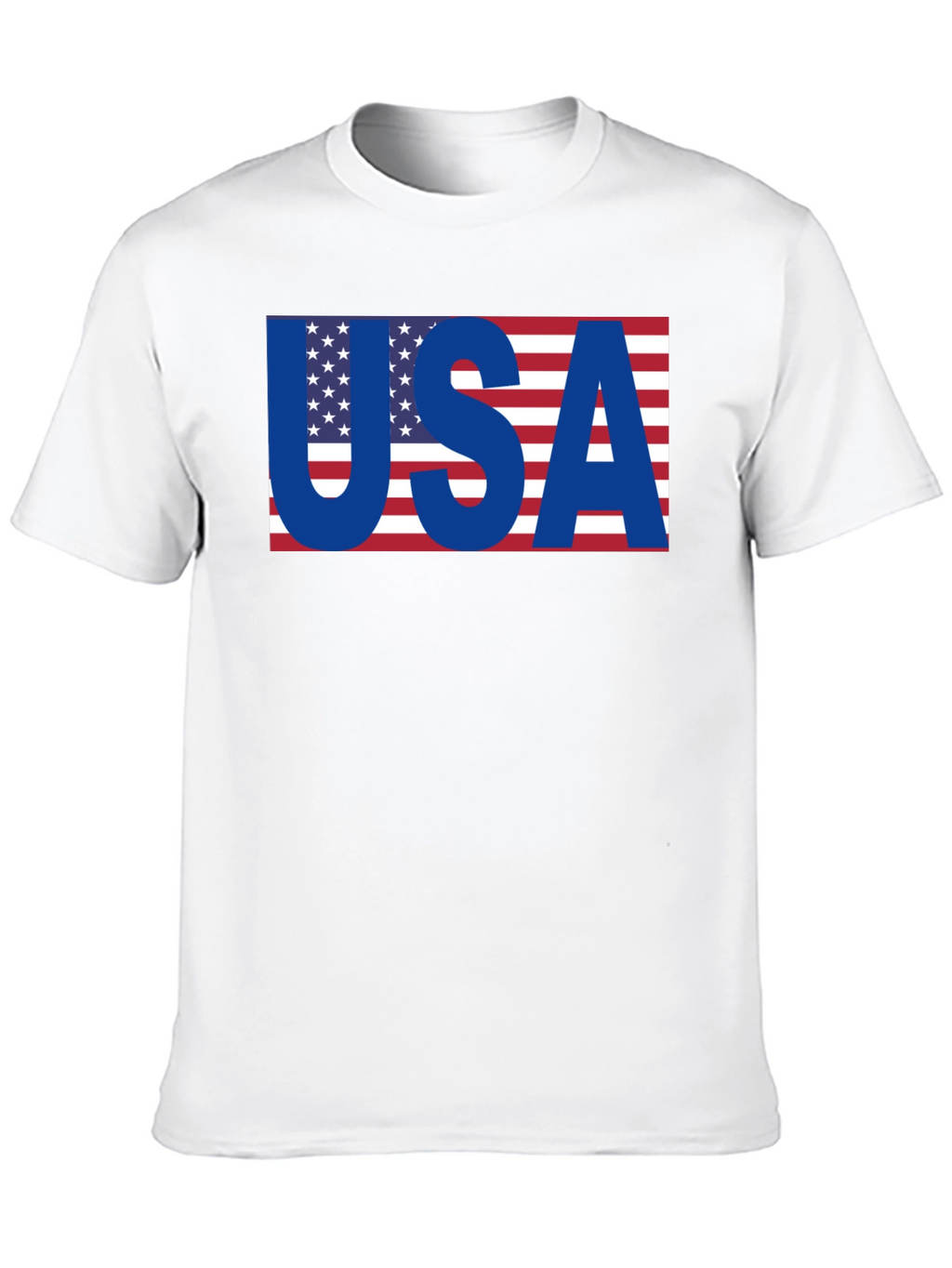 USA Flag Graphic T-Shirt - Patriotic Black Tee