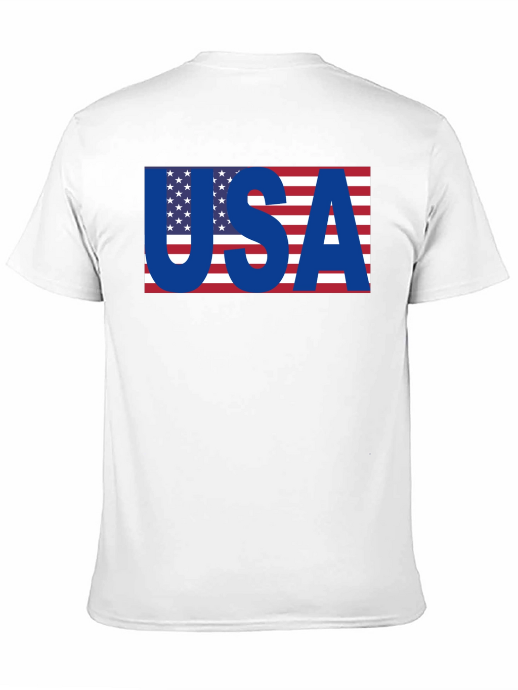 USA Flag Graphic T-Shirt - Patriotic Black Tee