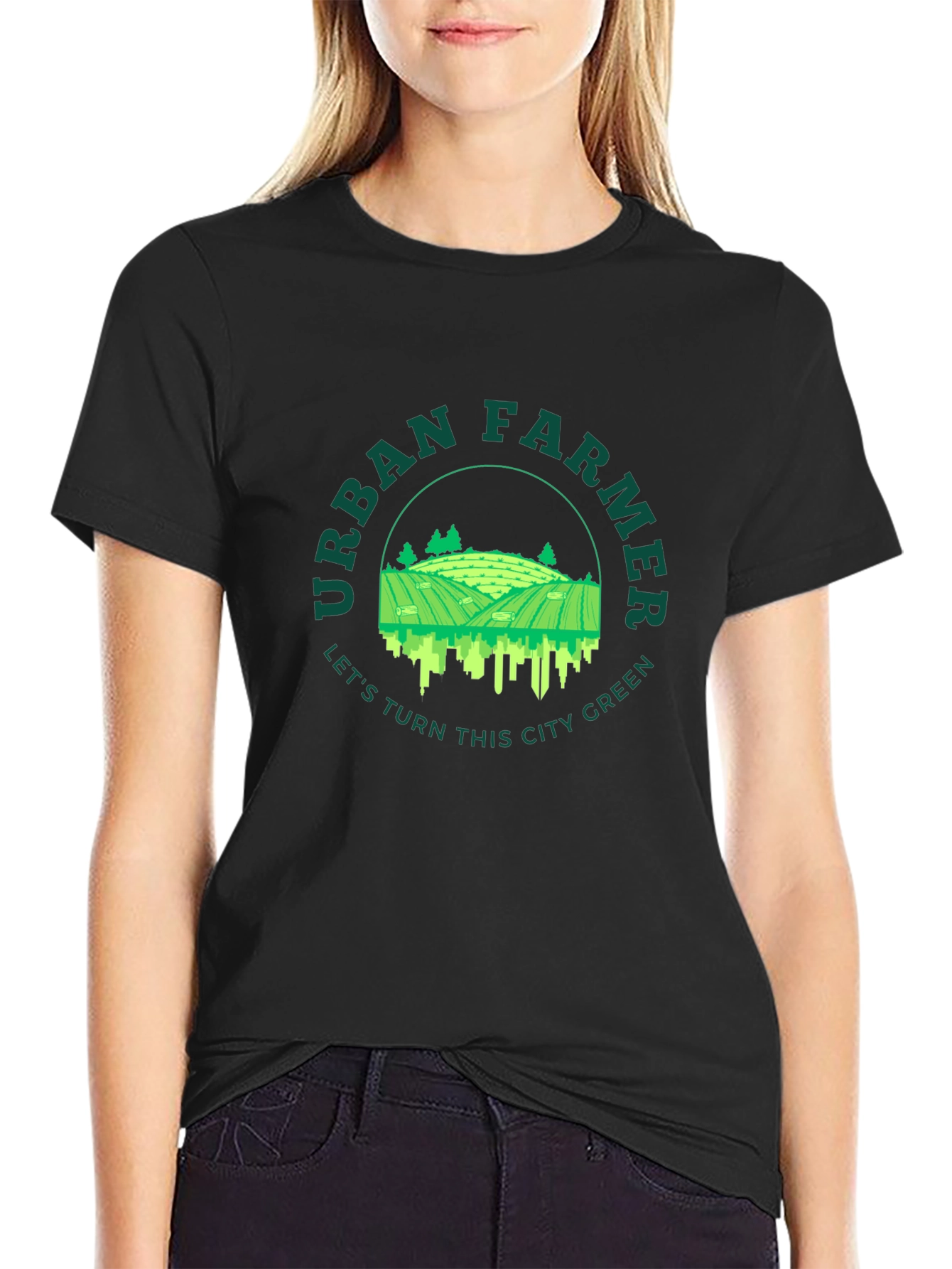 Urban Farmer Graphic Tee - Lets Turn This City Green!