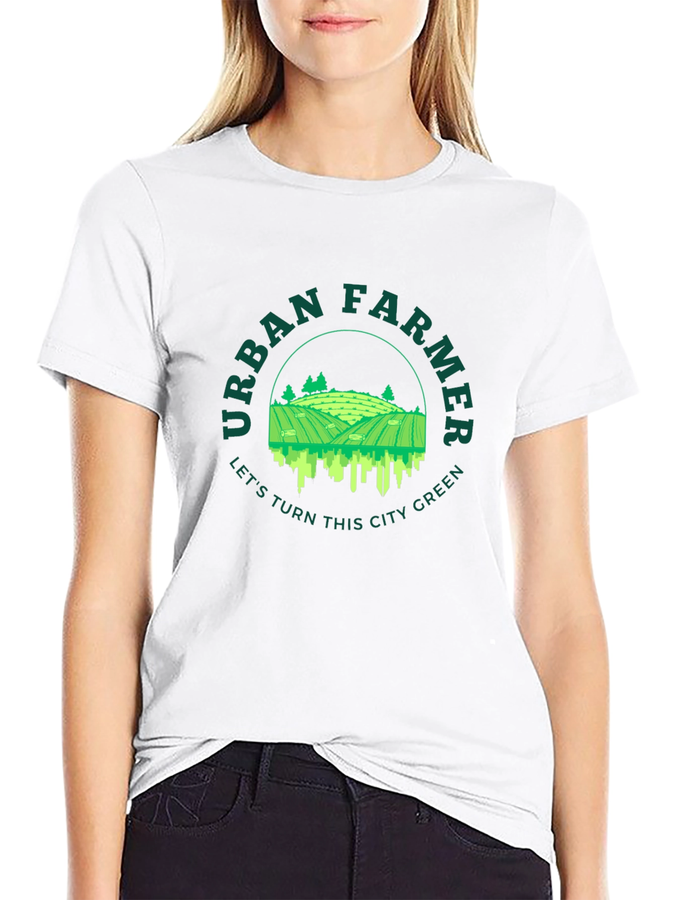 Urban Farmer Graphic Tee - Lets Turn This City Green!